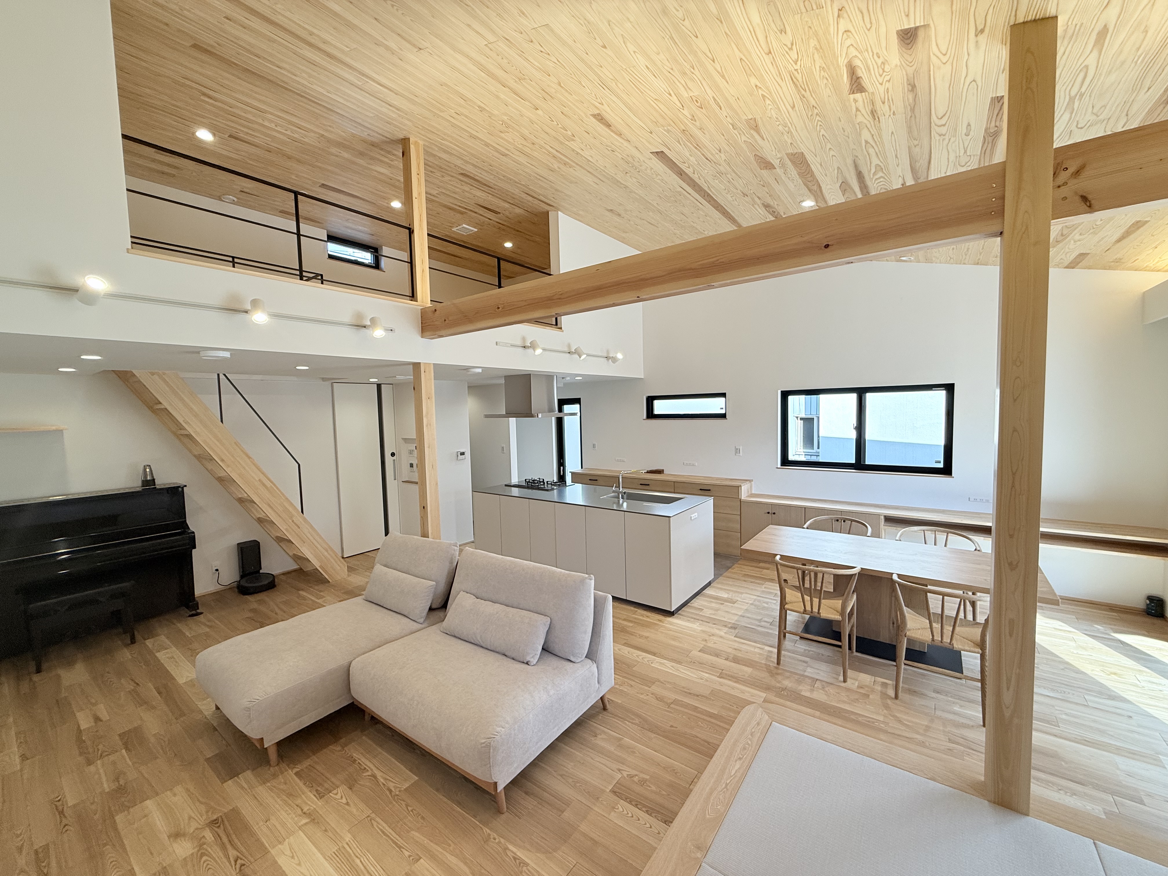 7/13(mon)～8/8(sat)高松市室町で断熱等級7の平屋完成見学会～小屋裏エアコン,回遊動線